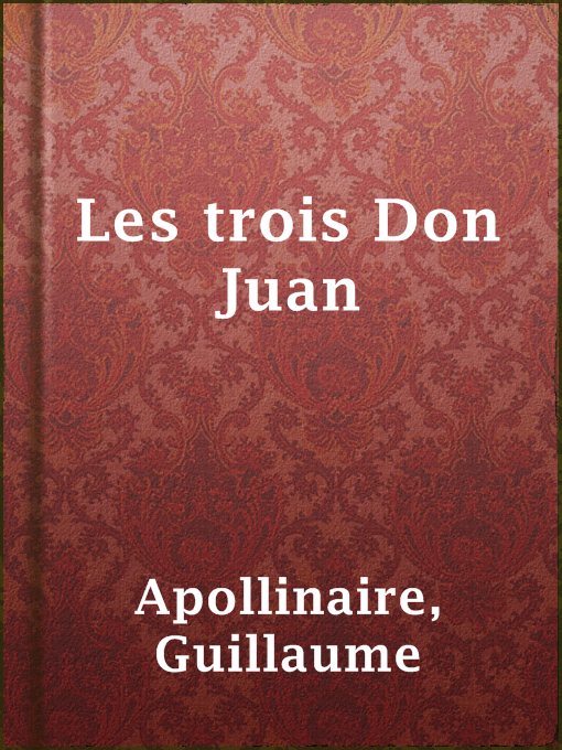 Cover image for Les trois Don Juan